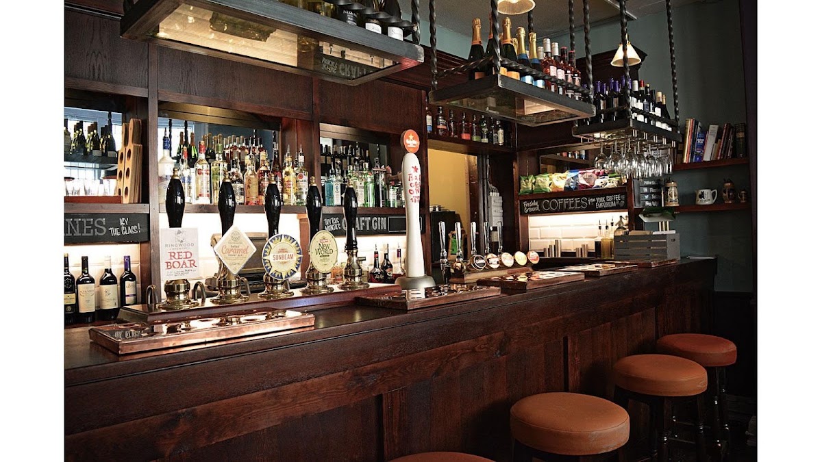 The bar at the Minster Inn